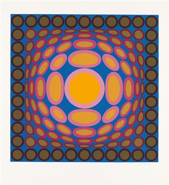 VICTOR VASARELY Two acrylic and wood multiples.